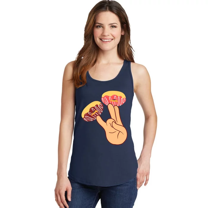 Donut 2 In The Pink 1 In The Stink Funny Dirty Joke Doughnut Ladies Essential Tank