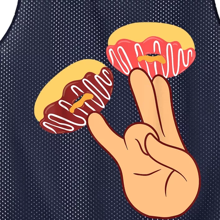 Donut 2 In The Pink 1 In The Stink Funny Dirty Joke Doughnut Mesh Reversible Basketball Jersey Tank