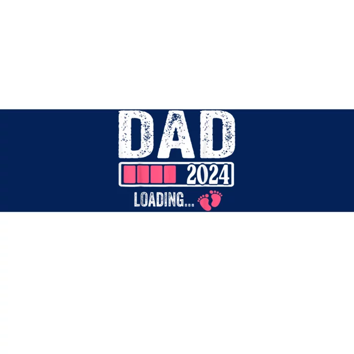 Dad 2024 Loading ItS A Girl Baby Pregnancy Announcement Bumper Sticker