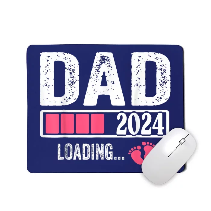 Dad 2024 Loading ItS A Girl Baby Pregnancy Announcement Mousepad