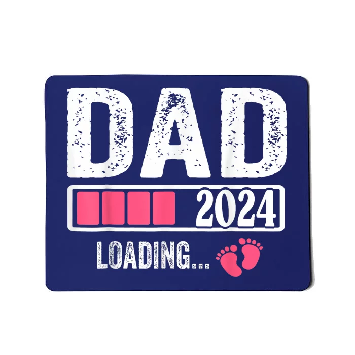 Dad 2024 Loading ItS A Girl Baby Pregnancy Announcement Mousepad