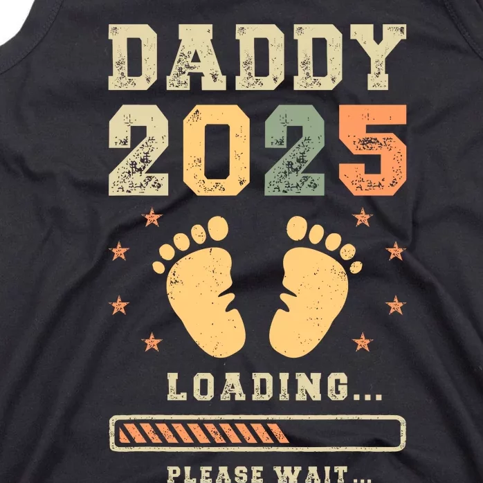 Daddy 2025 Loading Baby Announcement Expecting Dad To Be Tank Top