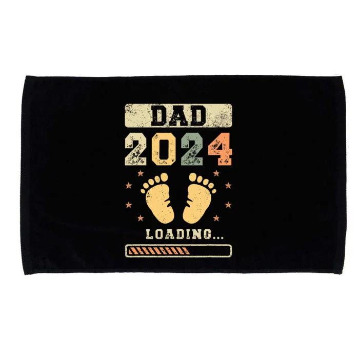 Dad 2024 Loading Fatherhood Future Dad Microfiber Hand Towel