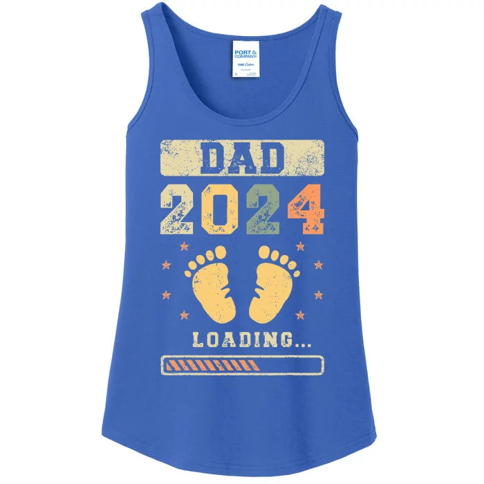 Dad 2024 Loading Fatherhood Future Dad Ladies Essential Tank