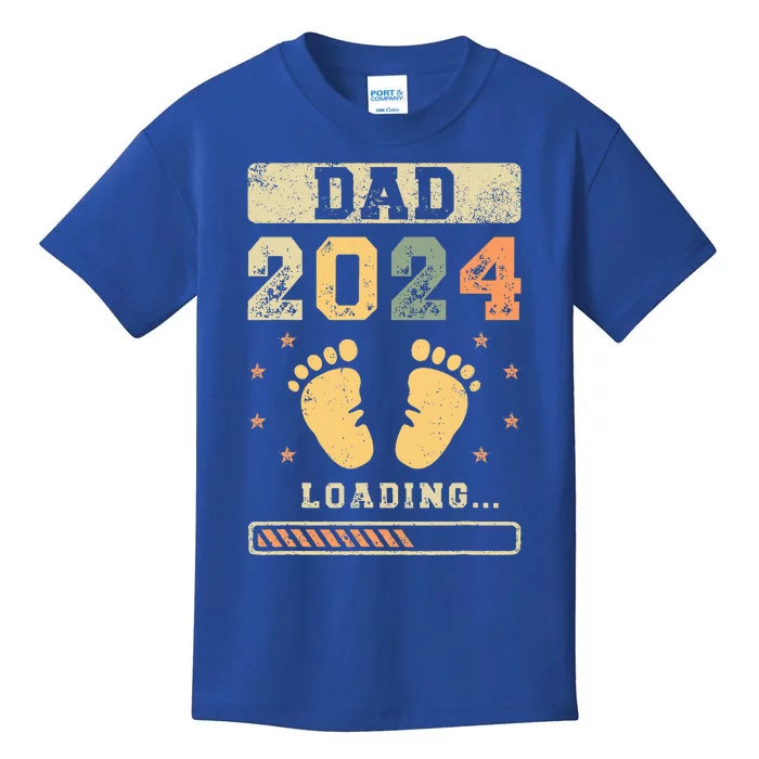 Dad 2024 Loading Fatherhood Future Dad Kids T-Shirt