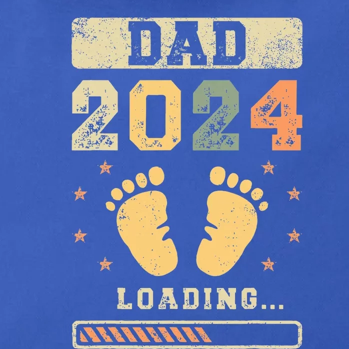 Dad 2024 Loading Fatherhood Future Dad Zip Tote Bag