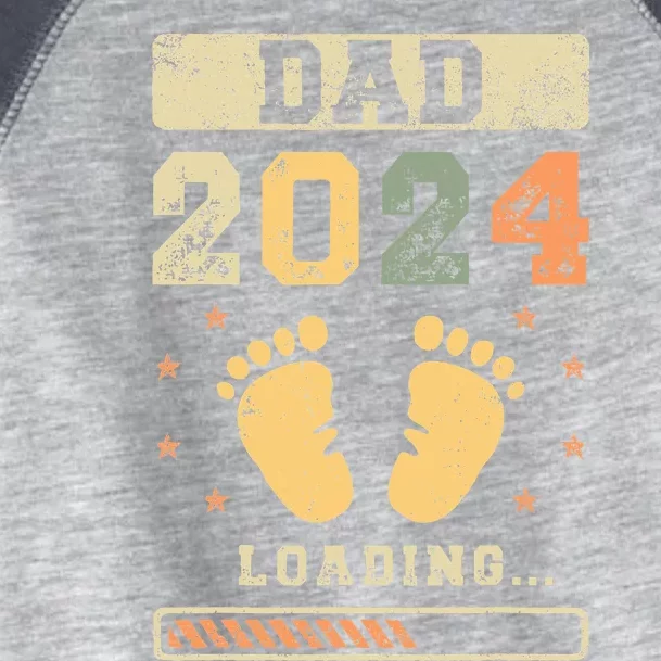 Dad 2024 Loading Fatherhood Future Dad Toddler Fine Jersey T-Shirt