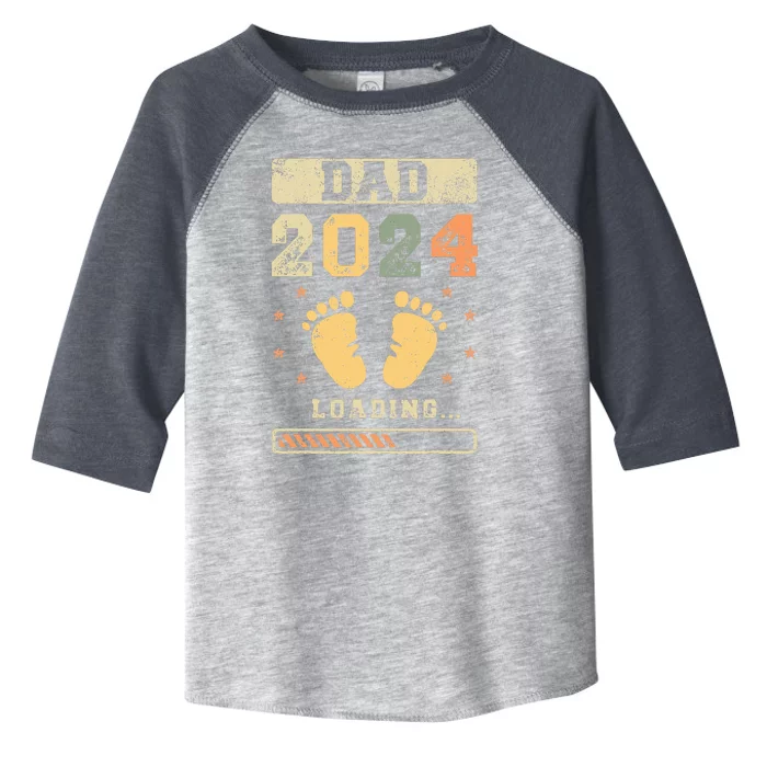 Dad 2024 Loading Fatherhood Future Dad Toddler Fine Jersey T-Shirt