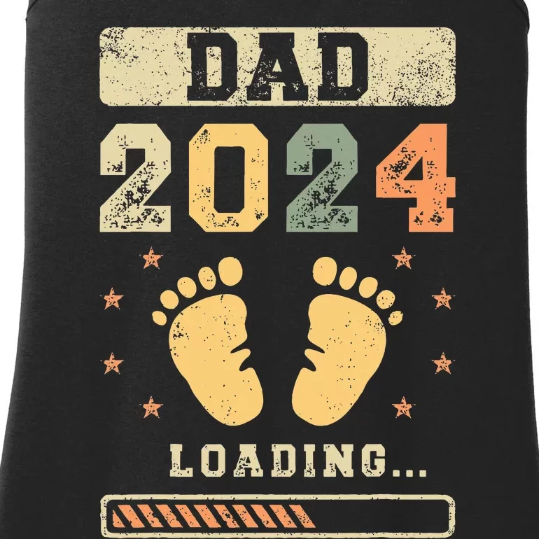 Dad 2024 Loading Fatherhood Future Dad Ladies Essential Tank