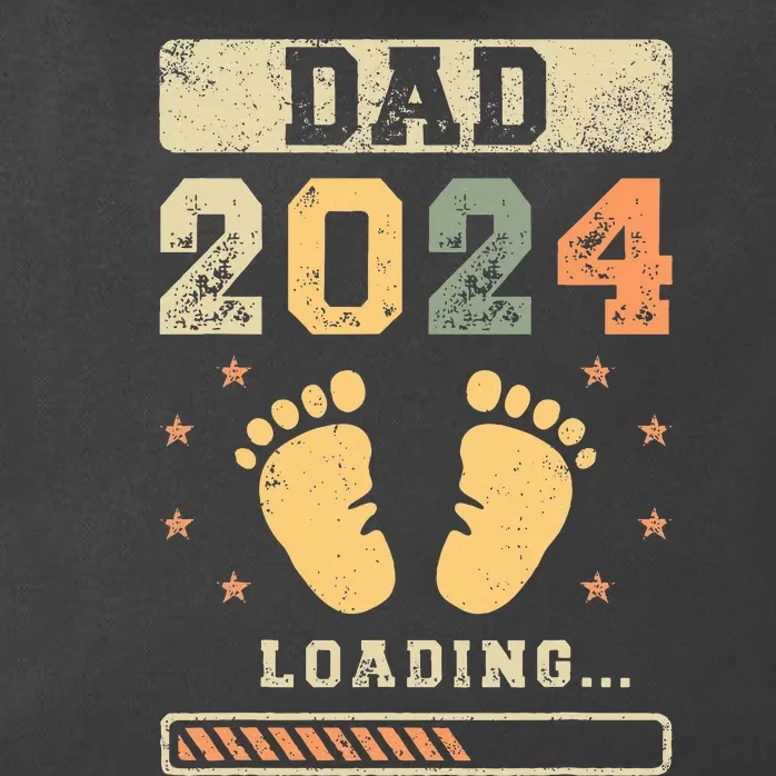 Dad 2024 Loading Fatherhood Future Dad Zip Tote Bag