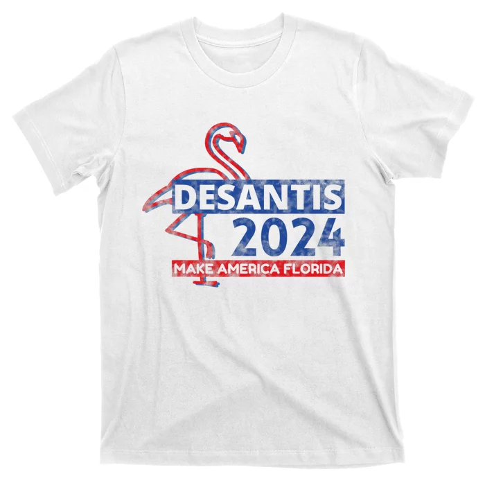 DESANTIS 2024, Make America Florida, American Flamingo T-Shirt