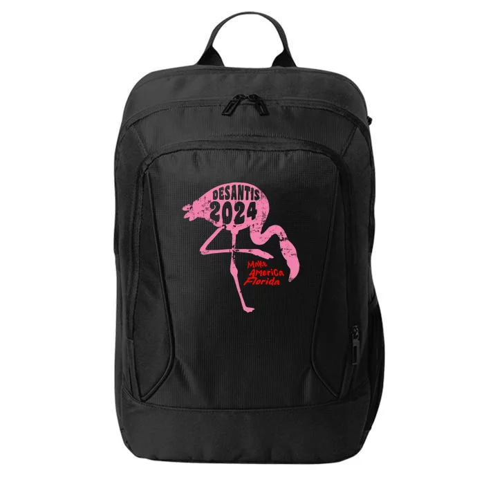 DeSantis 2024 Make America Florida Flamingo Election City Backpack