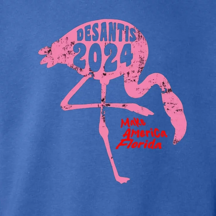 DeSantis 2024 Make America Florida Flamingo Election Toddler Hoodie