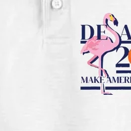 DeSantis 2024 Make America Florida Flamingo Election Dry Zone Grid Performance Polo