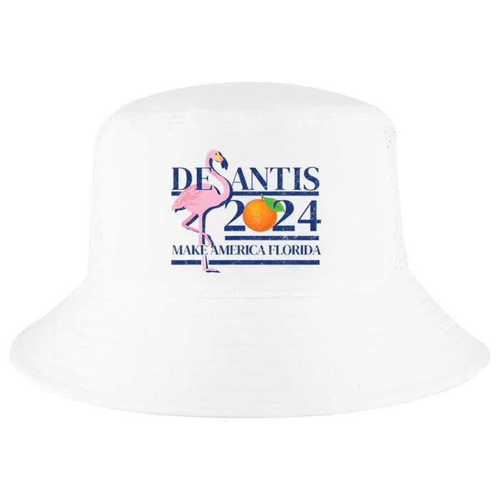 Desantis 2024 Make America Florida Flamingo Election Cool Comfort Performance Bucket Hat