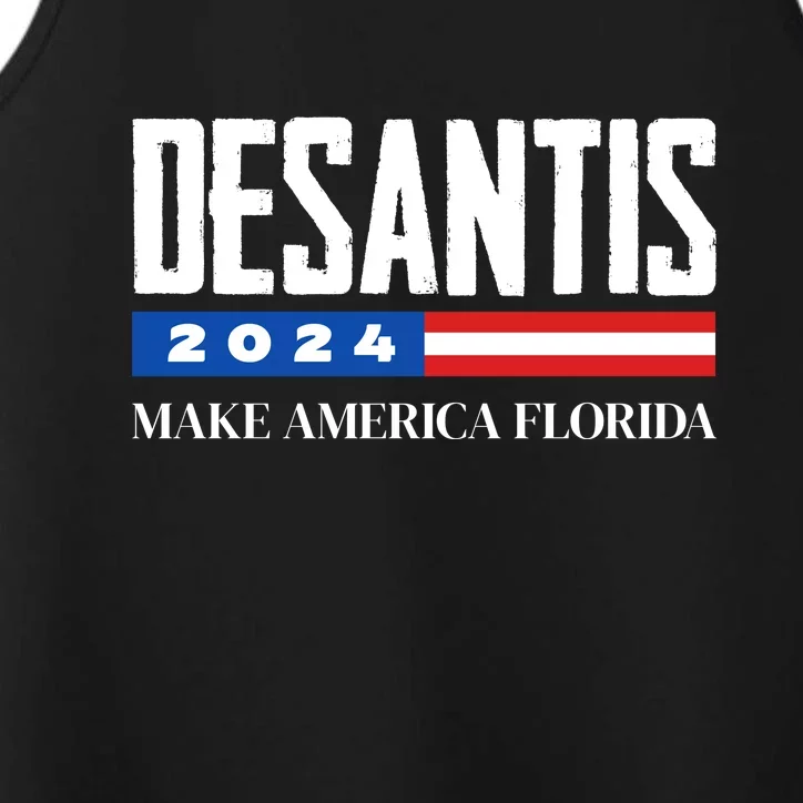 Desantis 2024 Make America Florida Performance Tank