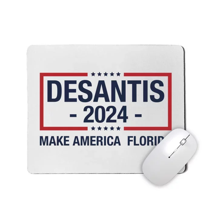 DeSantis 2024 Make America Florida Vintage US Flag Mousepad