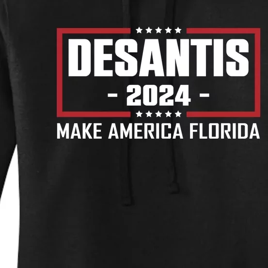 DeSantis 2024 Make America Florida DeSantis Airlines Women's Pullover Hoodie