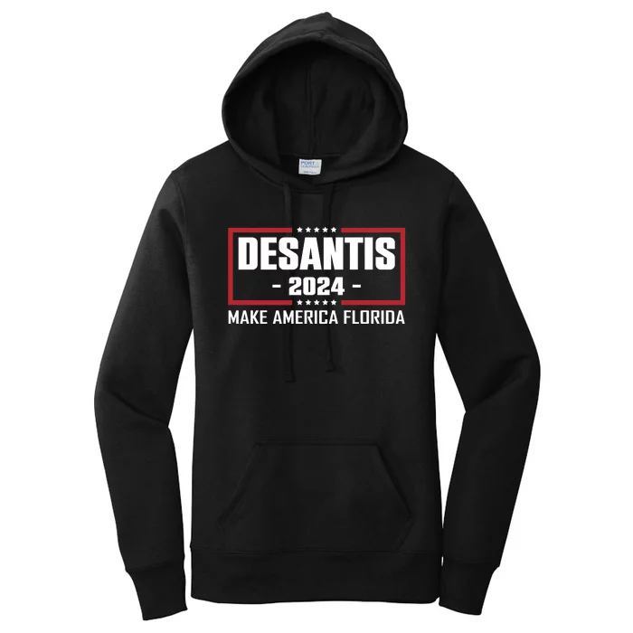 DeSantis 2024 Make America Florida DeSantis Airlines Women's Pullover Hoodie