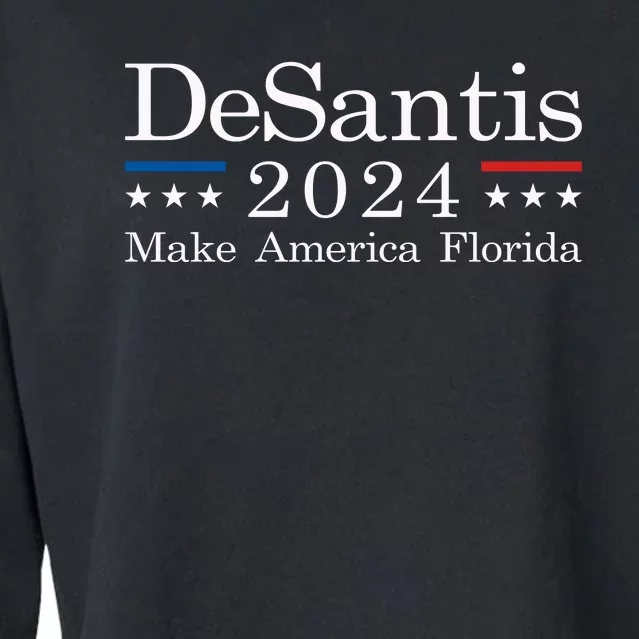 DeSantis 2024 Make America Florida Cropped Pullover Crew