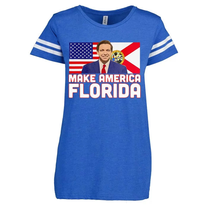 DeSantis 2024 Make America Florida DeSantis 2024 Enza Ladies Jersey Football T-Shirt