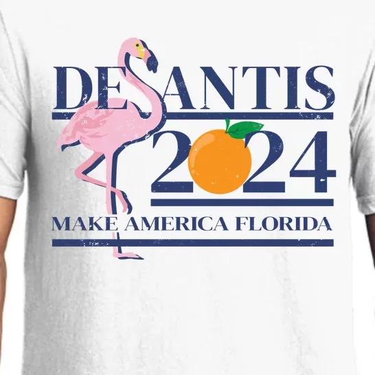 Desantis 2024 Make America Florida Flamingo Pajama Set