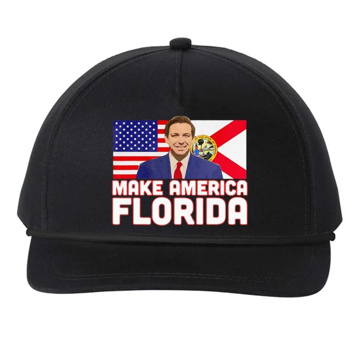 DeSantis 2024 Make America Florida DeSantis 2024 Snapback Five-Panel Rope Hat