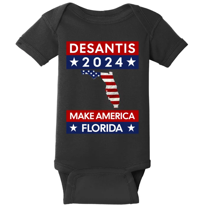 Desantis 2024 Make America Florida Baby Bodysuit