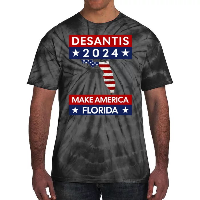 Desantis 2024 Make America Florida Tie-Dye T-Shirt