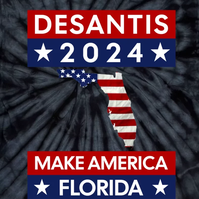 Desantis 2024 Make America Florida Tie-Dye T-Shirt