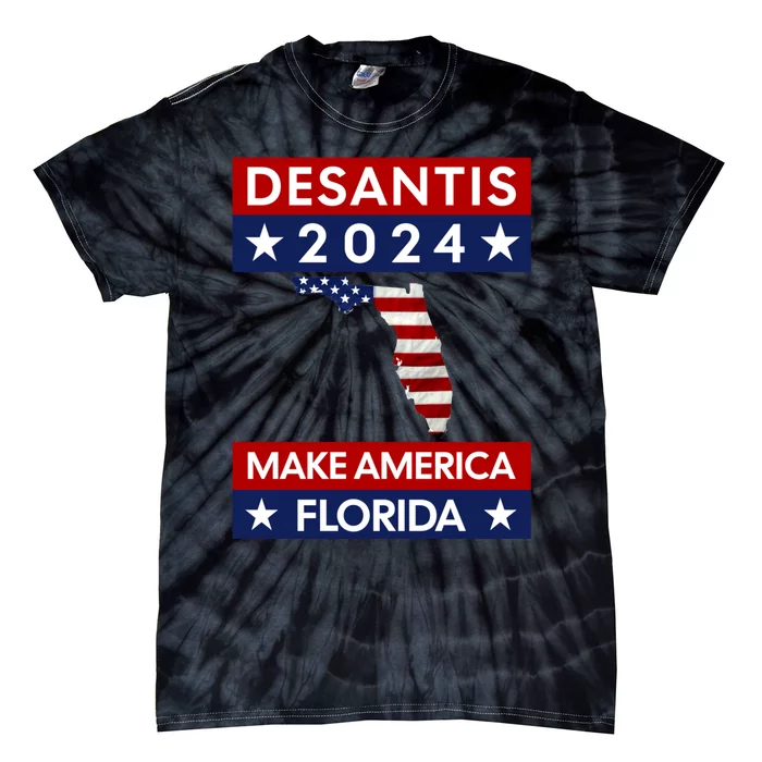 Desantis 2024 Make America Florida Tie-Dye T-Shirt