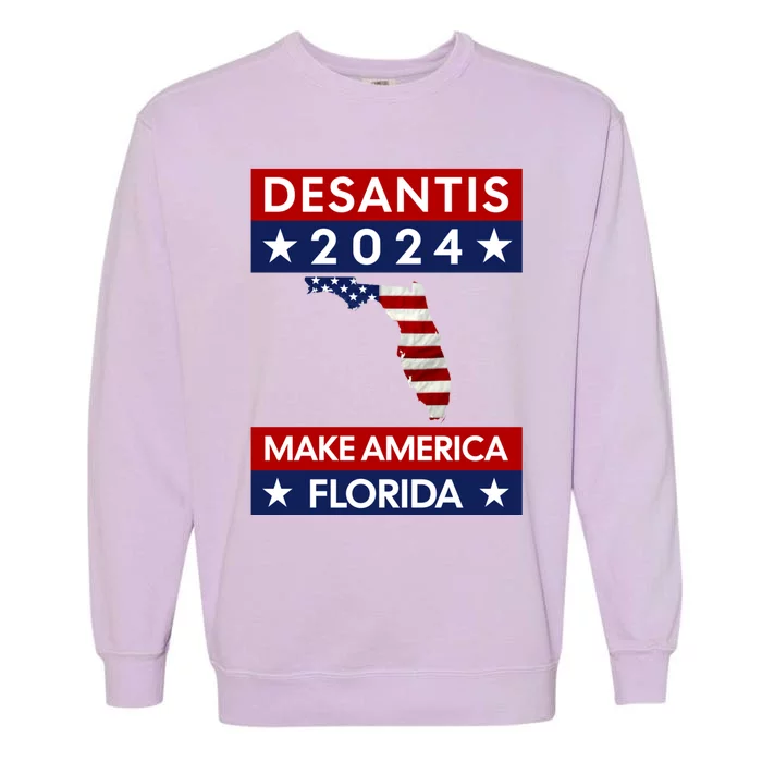 Desantis 2024 Make America Florida Garment-Dyed Sweatshirt