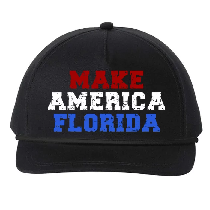 Desantis 2024 Make America Florida Snapback Five-Panel Rope Hat