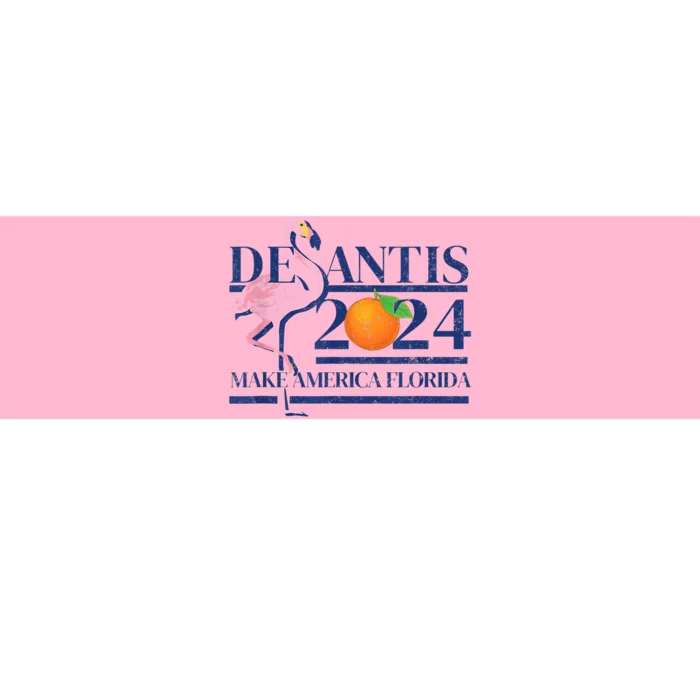 DeSantis 2024 Make America Florida Flamingo Election Bumper Sticker