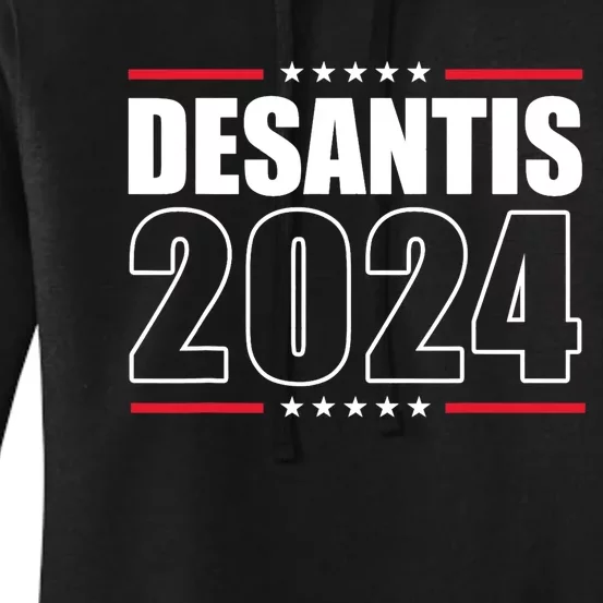 DeSantis 2024 Ron DeSantis For President 2024 Election Women's Pullover Hoodie