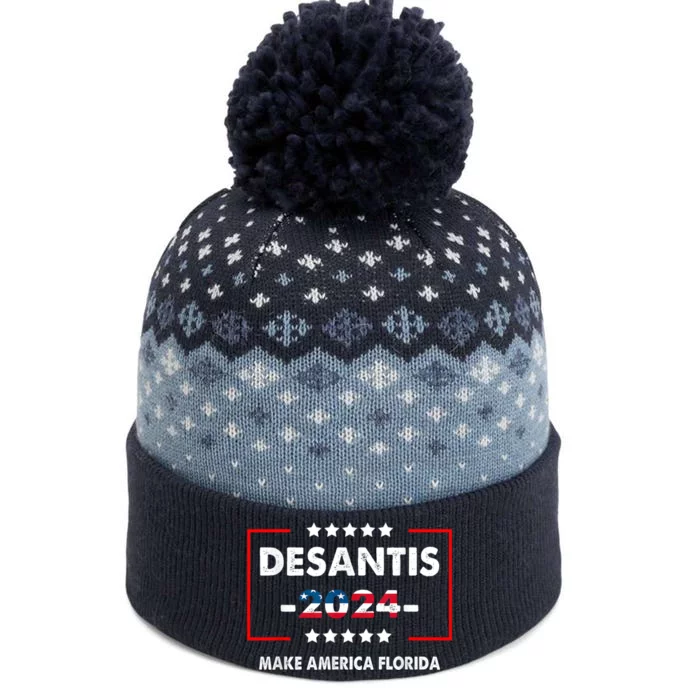 DeSantis 2024 Ron DeSantis For President 2024 Election The Baniff Cuffed Pom Beanie