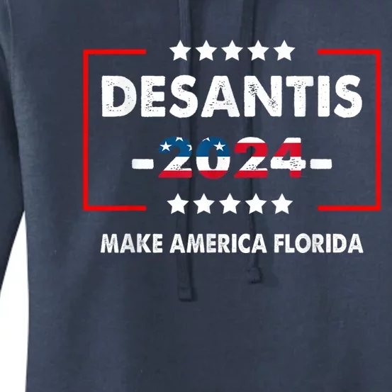 DeSantis 2024 Ron DeSantis For President 2024 Election Women's Pullover Hoodie