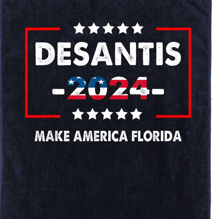 DeSantis 2024 Ron DeSantis For President 2024 Election Platinum Collection Golf Towel