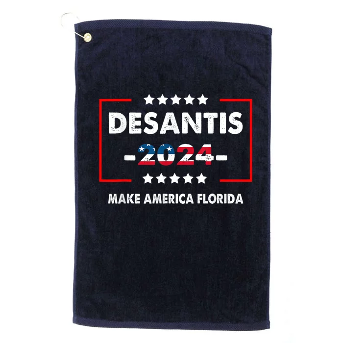 DeSantis 2024 Ron DeSantis For President 2024 Election Platinum Collection Golf Towel