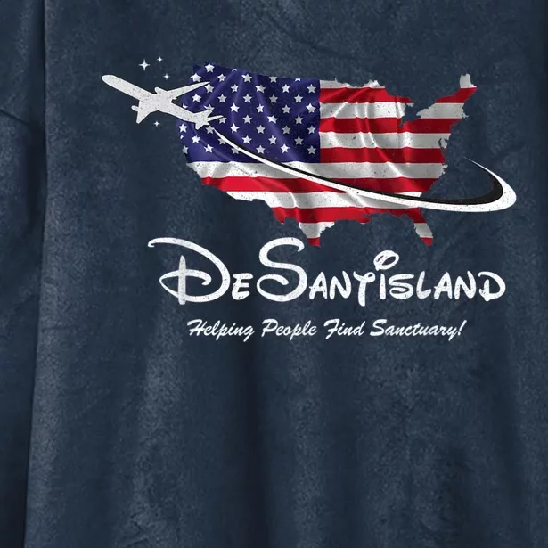 DeSantis 2024 Ron DeSantis For President 2024 Election Hooded Wearable Blanket