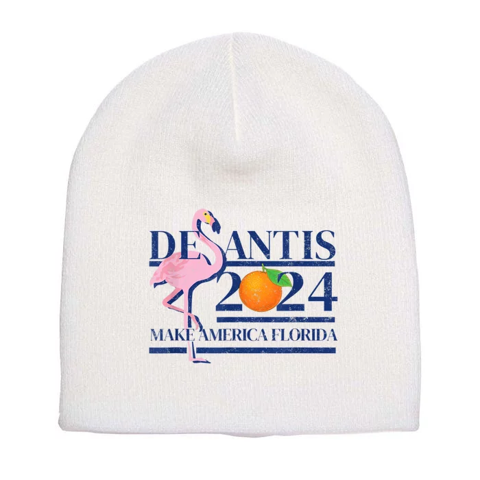 DeSantis 2024 Ron DeSantis For President 2024 Election Short Acrylic Beanie