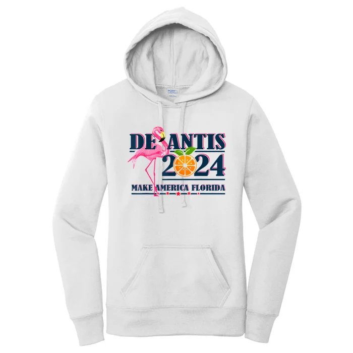 Desantis 2024 Retro Vintage Make America Florida Women's Pullover Hoodie