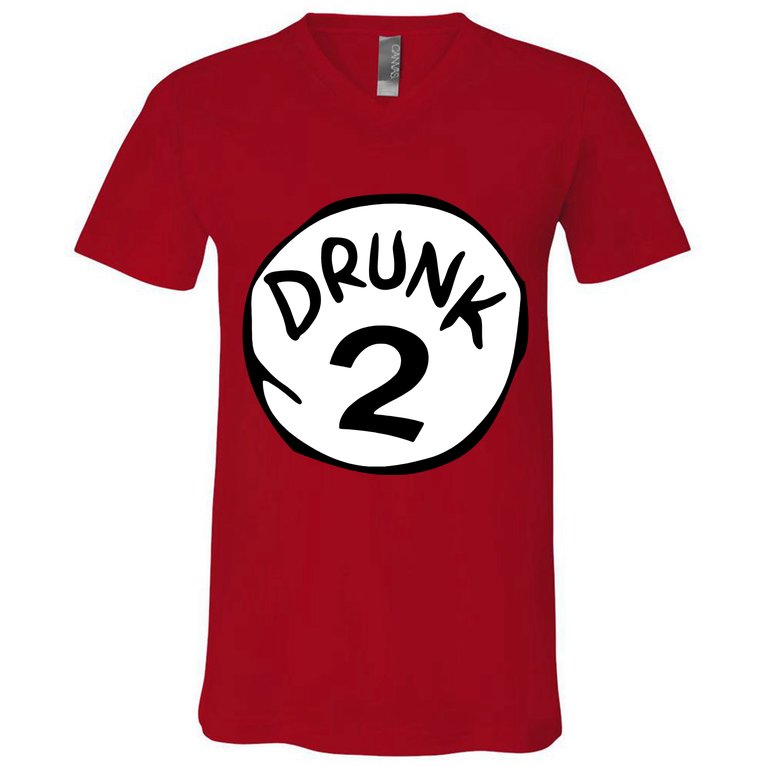 Drunk 2 St Patrick Day Funny Drunk Beer Pong Drunk 2 V-Neck T-Shirt