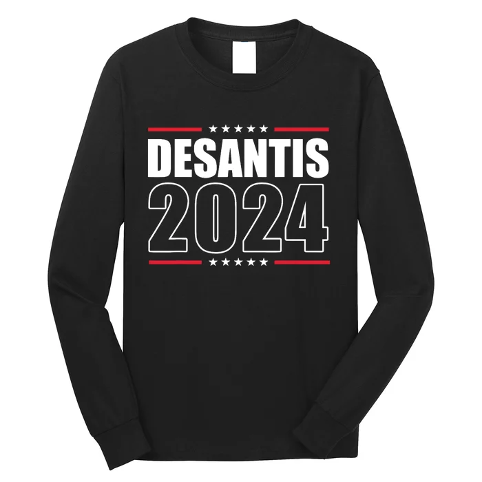 DeSantis 2024 Shirts Ron DeSantis For President 2024 Election Long Sleeve Shirt