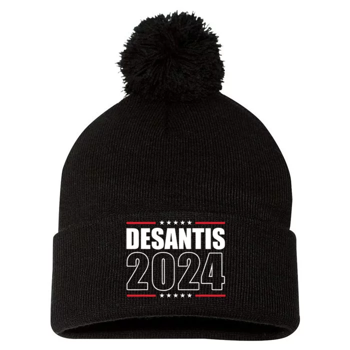 DeSantis 2024 Shirts Ron DeSantis For President 2024 Election Pom Pom 12in Knit Beanie