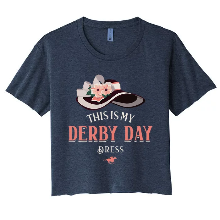 Derby 2024 This Is My Derby Dress Women's Crop Top Tee