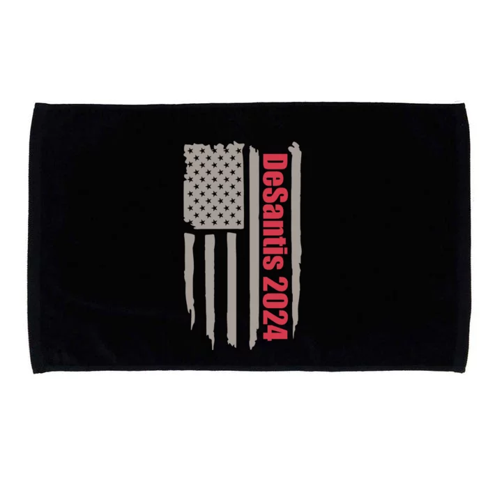 Desantis 2024 USA Flag Ron Desantis 2024 Election Desantis President 2024 Microfiber Hand Towel