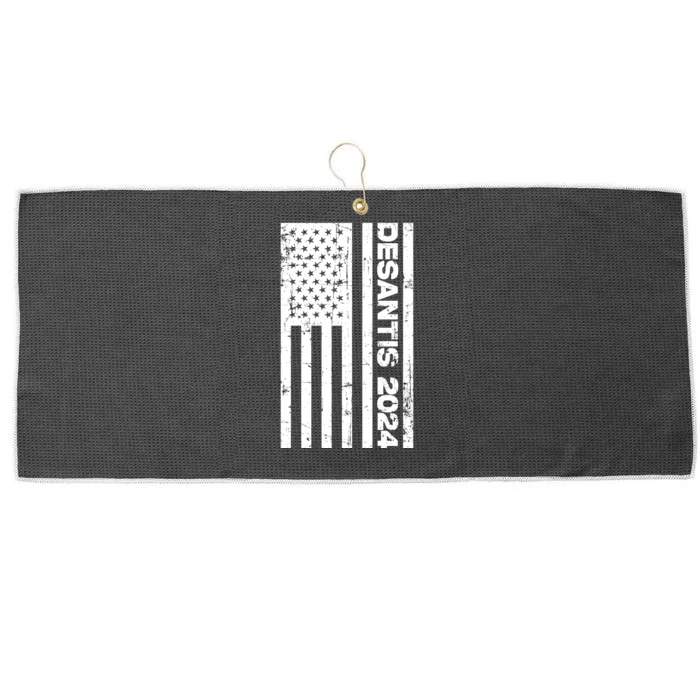 Desantis 2024 USA Flag Ron Desantis 2024 Election Desantis President 2024 Large Microfiber Waffle Golf Towel