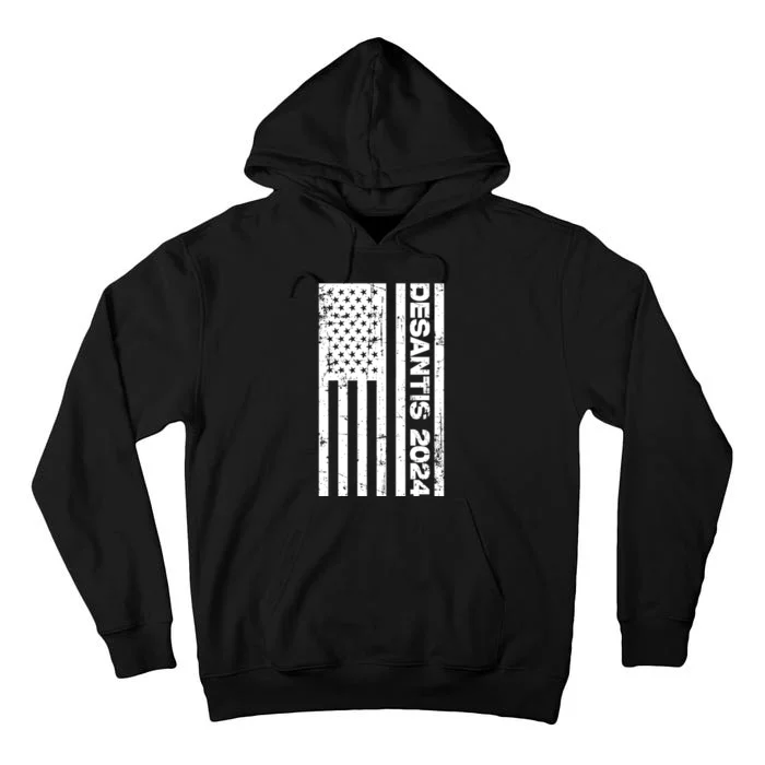 Desantis 2024 USA Flag Ron Desantis 2024 Election Desantis President 2024 Tall Hoodie