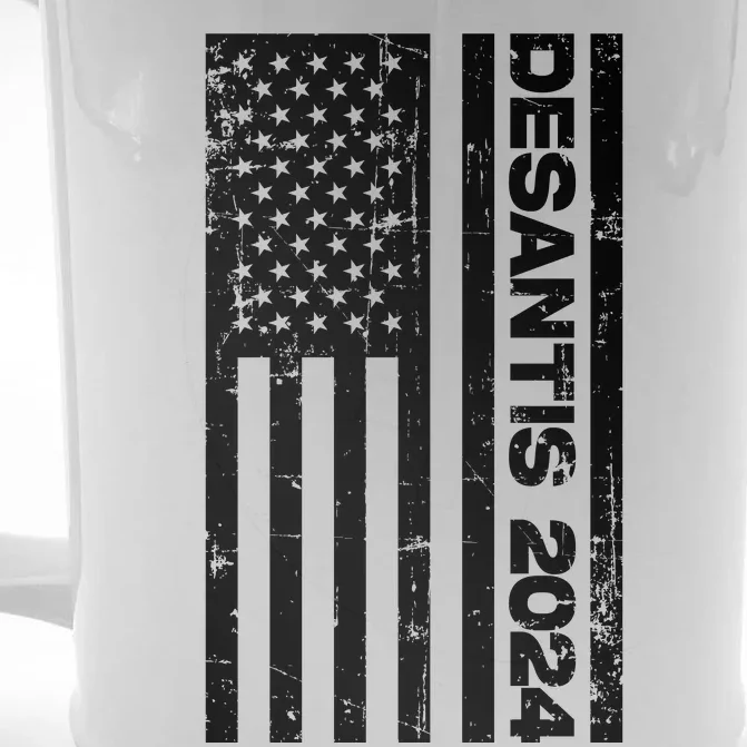 Desantis 2024 USA Flag Ron Desantis 2024 Election Desantis President 2024 Front & Back Beer Stein